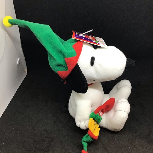 Vintage Snoopy Charles Schultz Whitman chocolate stuffed Christmas ornament - Picture 8 of 9